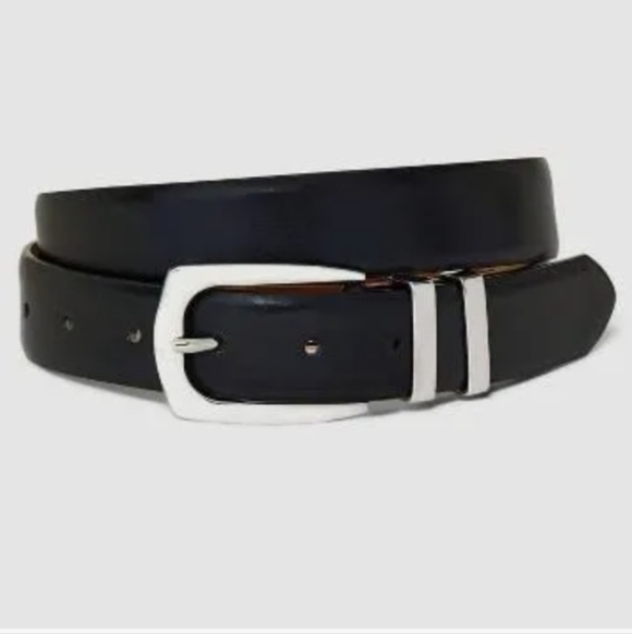 a new day Accessories - A New Day Women's Double Keeper Belt Black With Silver size M